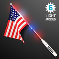 5 Day Imprinted Light Up American Flag Wand